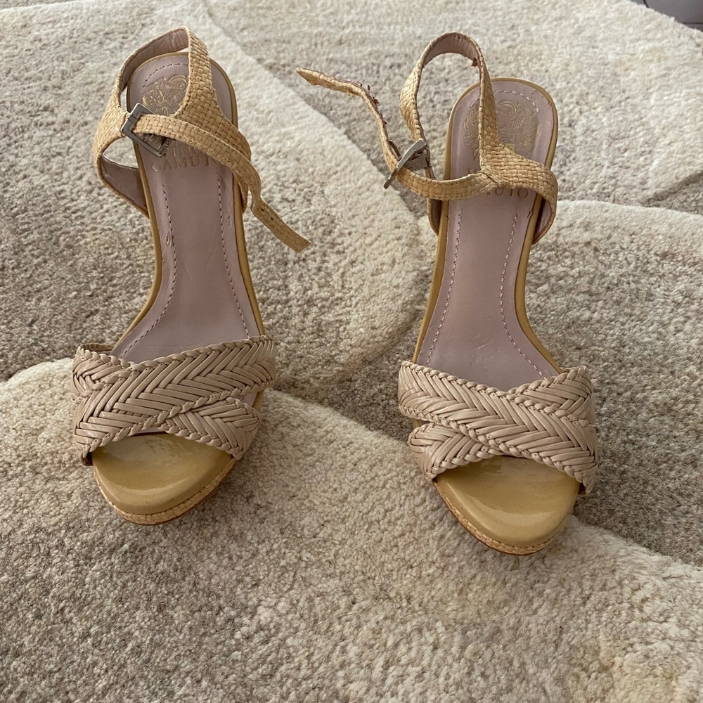 New Vince Camuto straw sandals